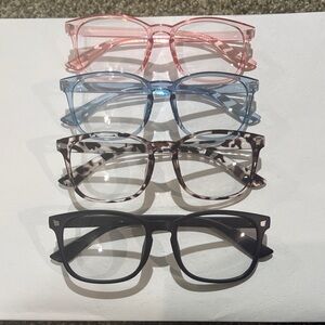 Set of Four Stylish Eyeglasses